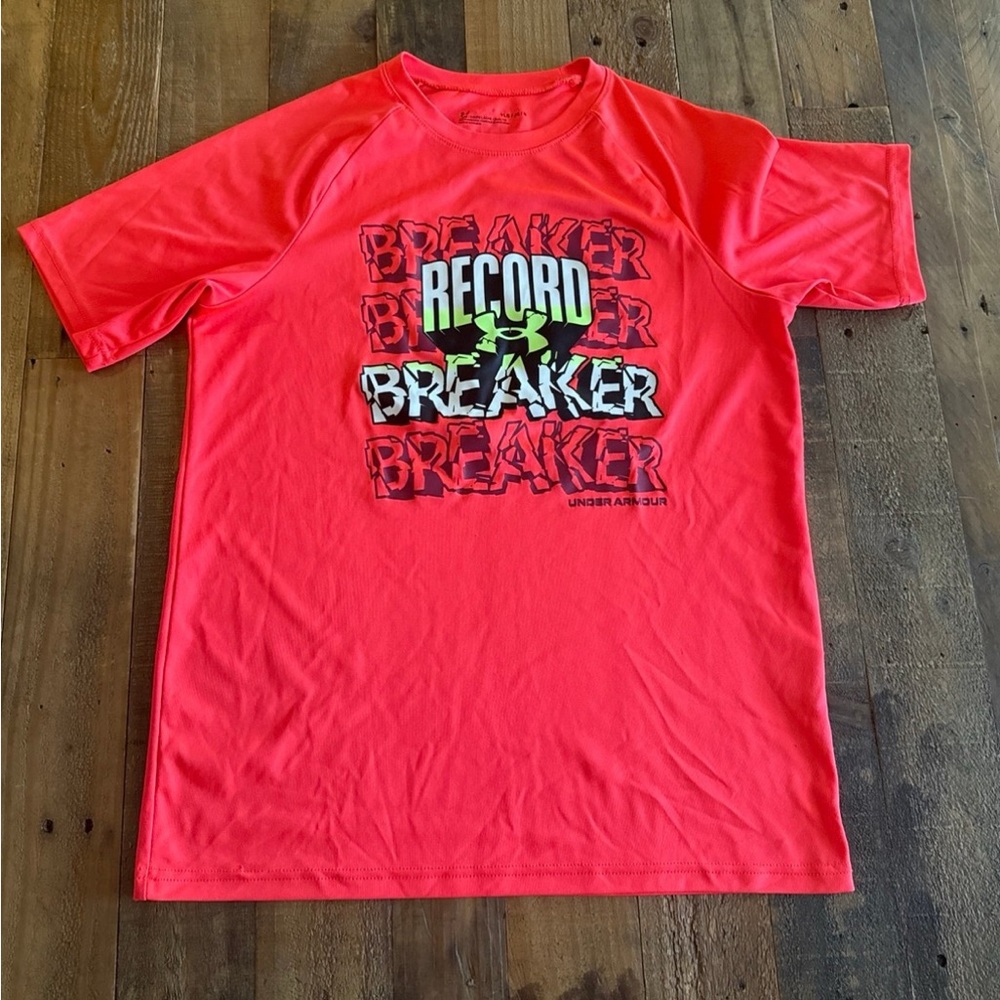 Under Armour Bold Red Record Breaker Tee